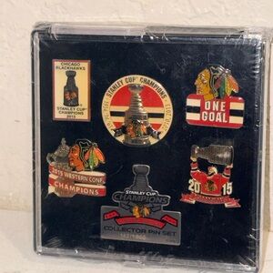 Chicago Blackhawks 2015 Stanley Cup Champion NHL pin set of 6 limited edition